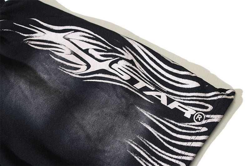 HS Washed Flame 11 Graphic Shorts ¡ª detail