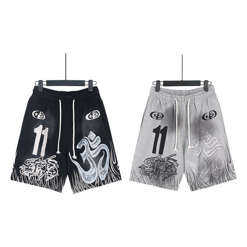 HS Washed Flame 11 Graphic Shorts ¡ª comparison