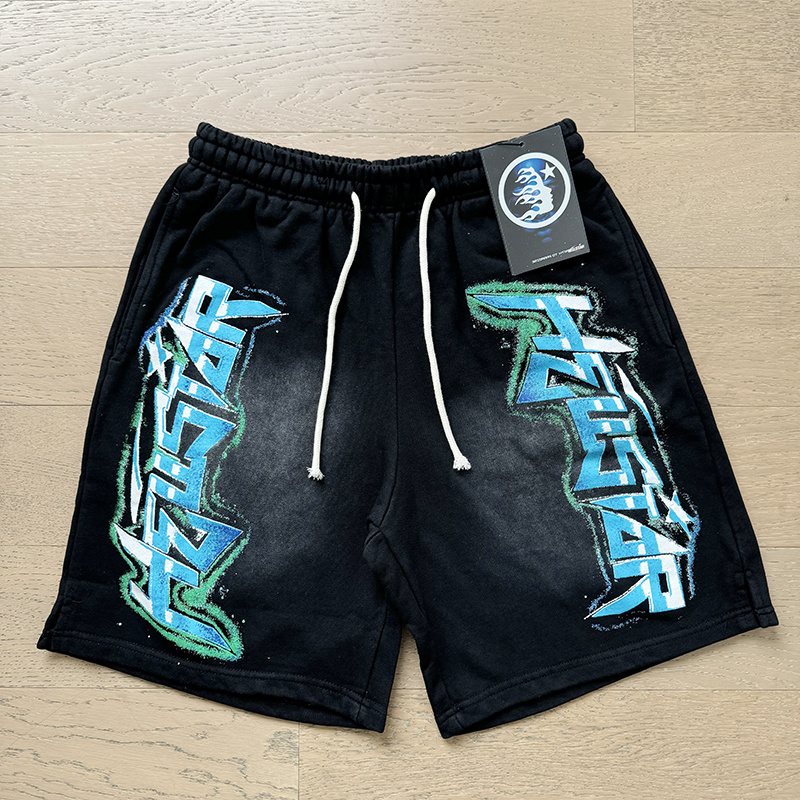 HS Washed Splatter Graphic Shorts ¡ª context