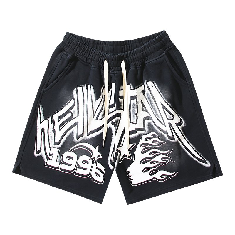 HS Washed Black Graphic Shorts ¡ª hero
