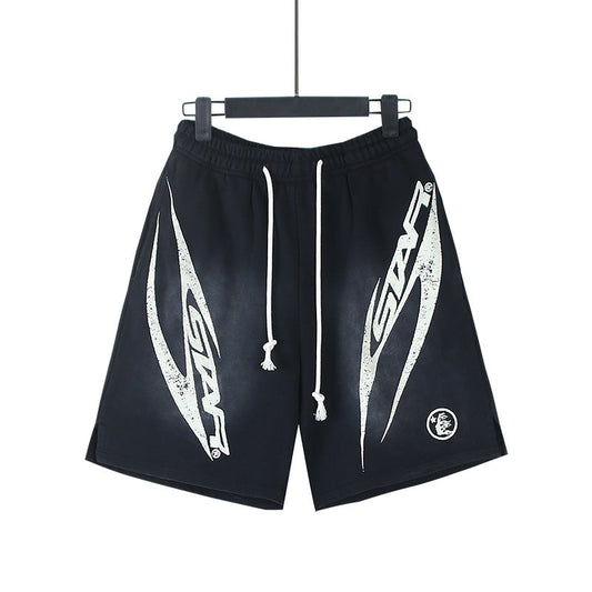 HS Washed Splatter Graphic Shorts ¡ª hero