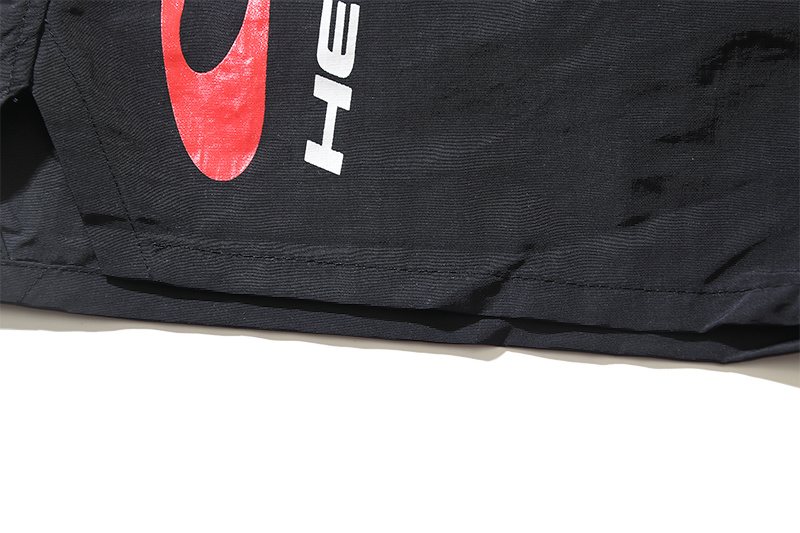 HS Red & White Graphic Drawstring Shorts ¡ª detail