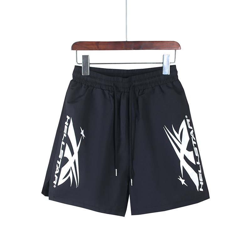 HS Side Graphic Shorts - Black ¡ª front