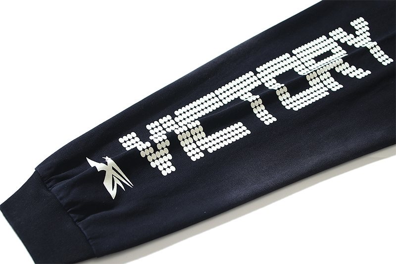 HS Washed Black Graphic Long-Sleeve T-Shirt ¡ª detail