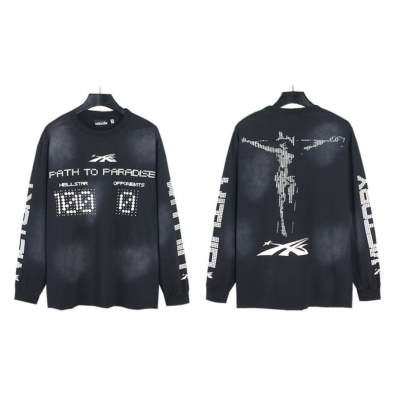 HS Washed Black Graphic Long-Sleeve T-Shirt ¡ª hero