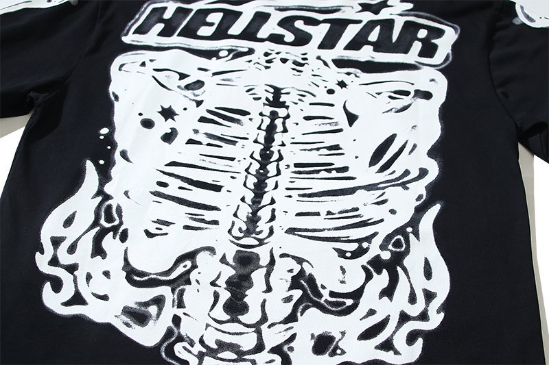 HS Skeleton Ribcage Graphic Long-Sleeve T-Shirt ¡ª detail