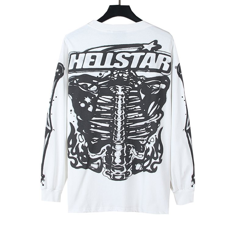 HS Skeleton Ribcage Graphic Long-Sleeve T-Shirt ¡ª back