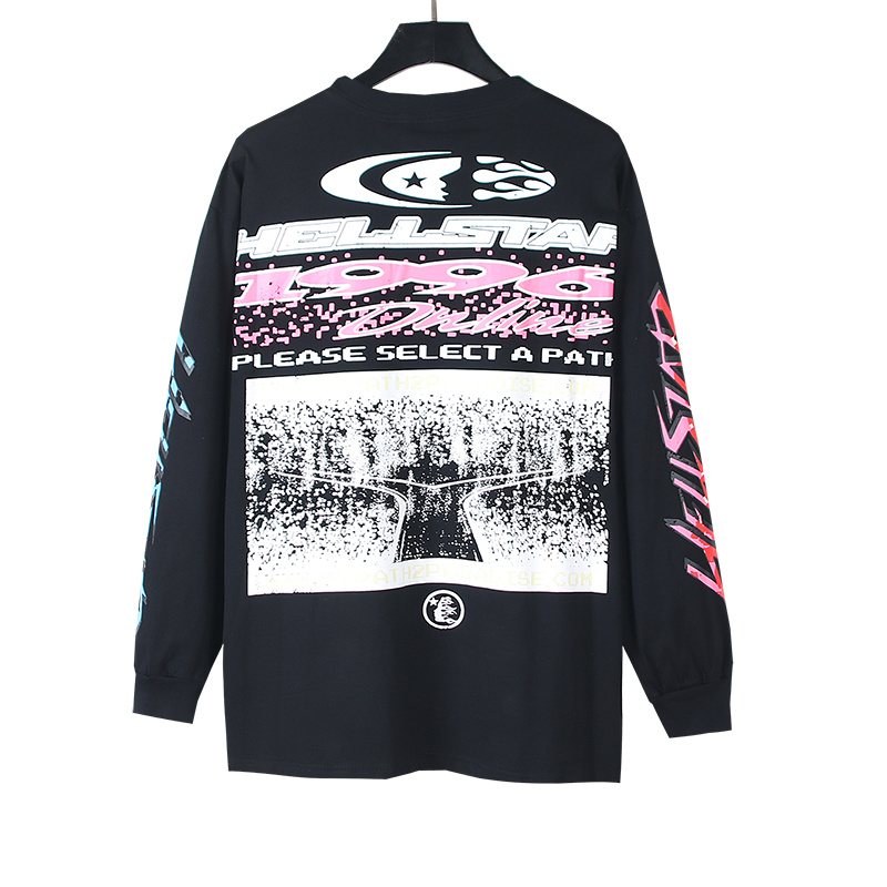 HS Flame Graphic Long-Sleeve T-Shirt ¡ª back