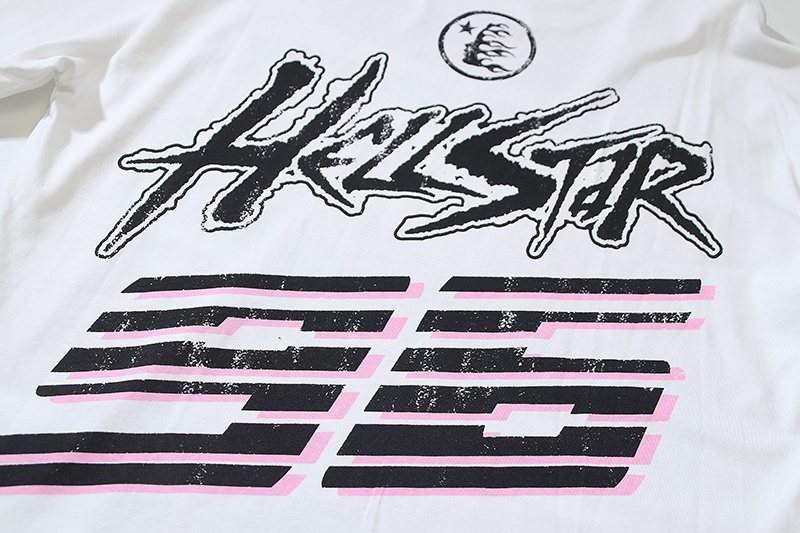 HS White Graphic Long-Sleeve T-Shirt ¡ª detail