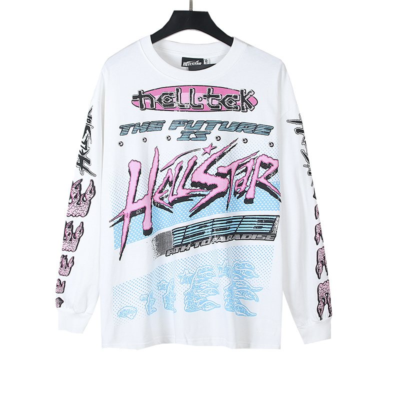 HS White Graphic Long-Sleeve T-Shirt ¡ª hero