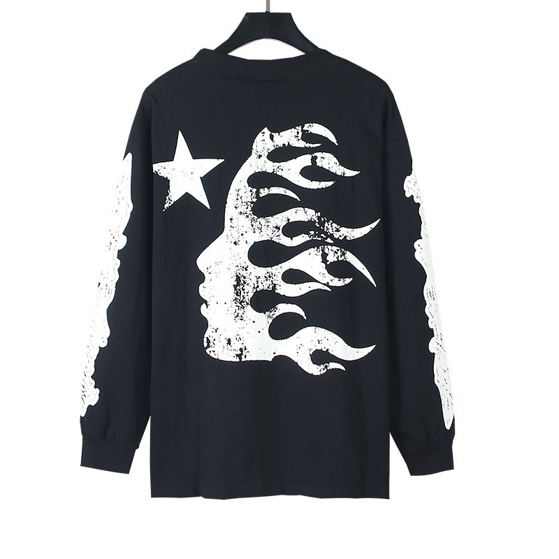 HS Flame Head Graphic Long-Sleeve T-Shirt ¡ª back
