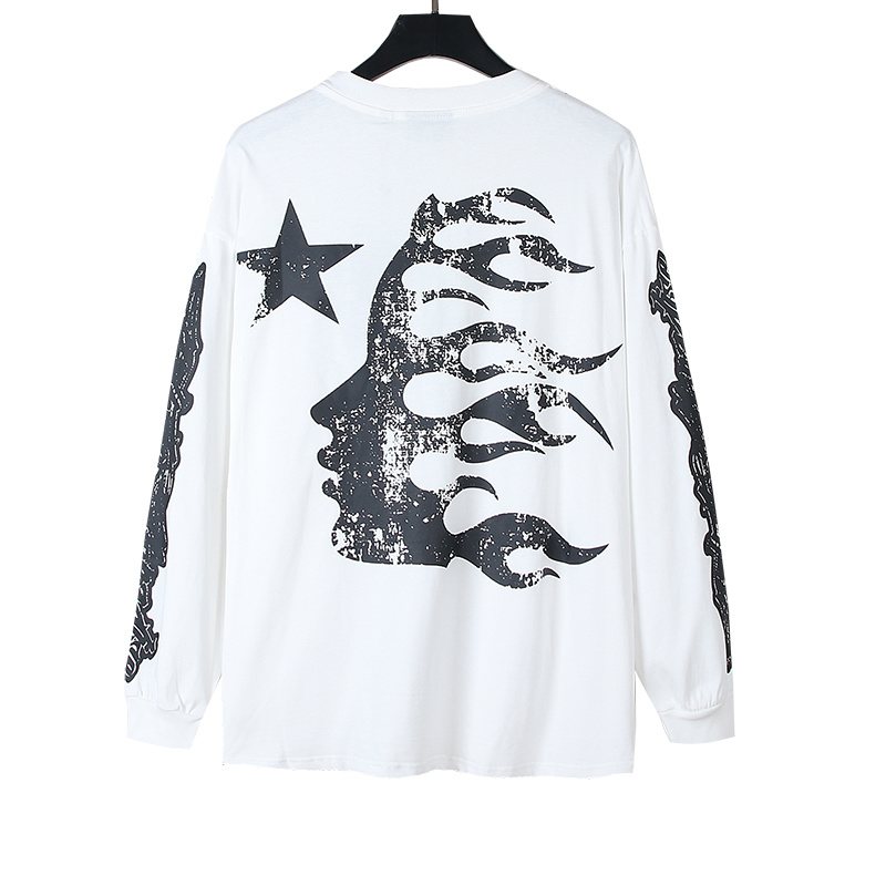 HS Flame Head Graphic Long-Sleeve T-Shirt ¡ª back
