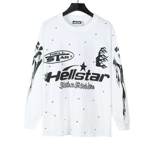 HS White Graphic Long-Sleeve T-Shirt ¡ª hero