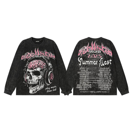 HS Summer Fest Skull Graphic Long-Sleeve T-Shirt ¡ª hero
