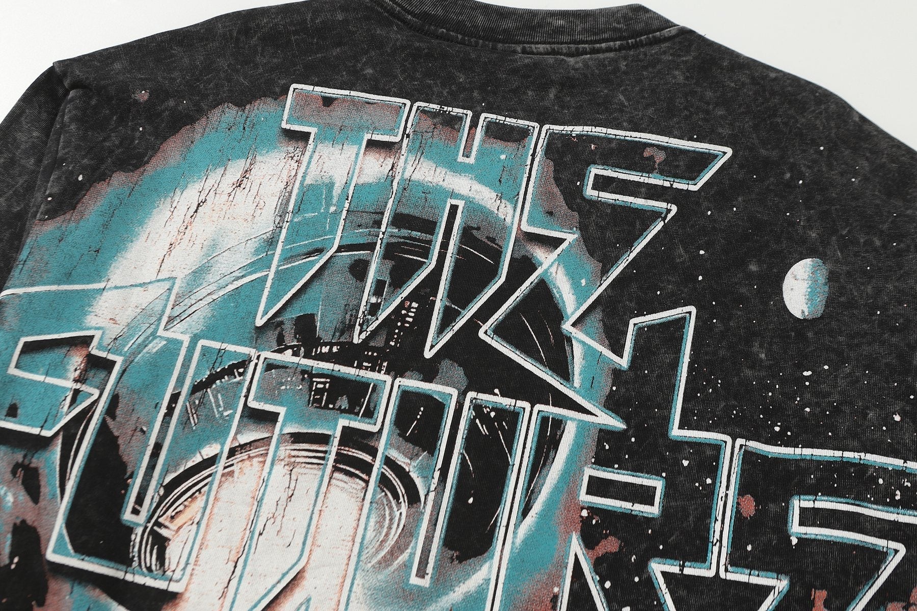 HS The Future Is Yours Acid Wash Long-Sleeve T-Shirt ¡ª detail