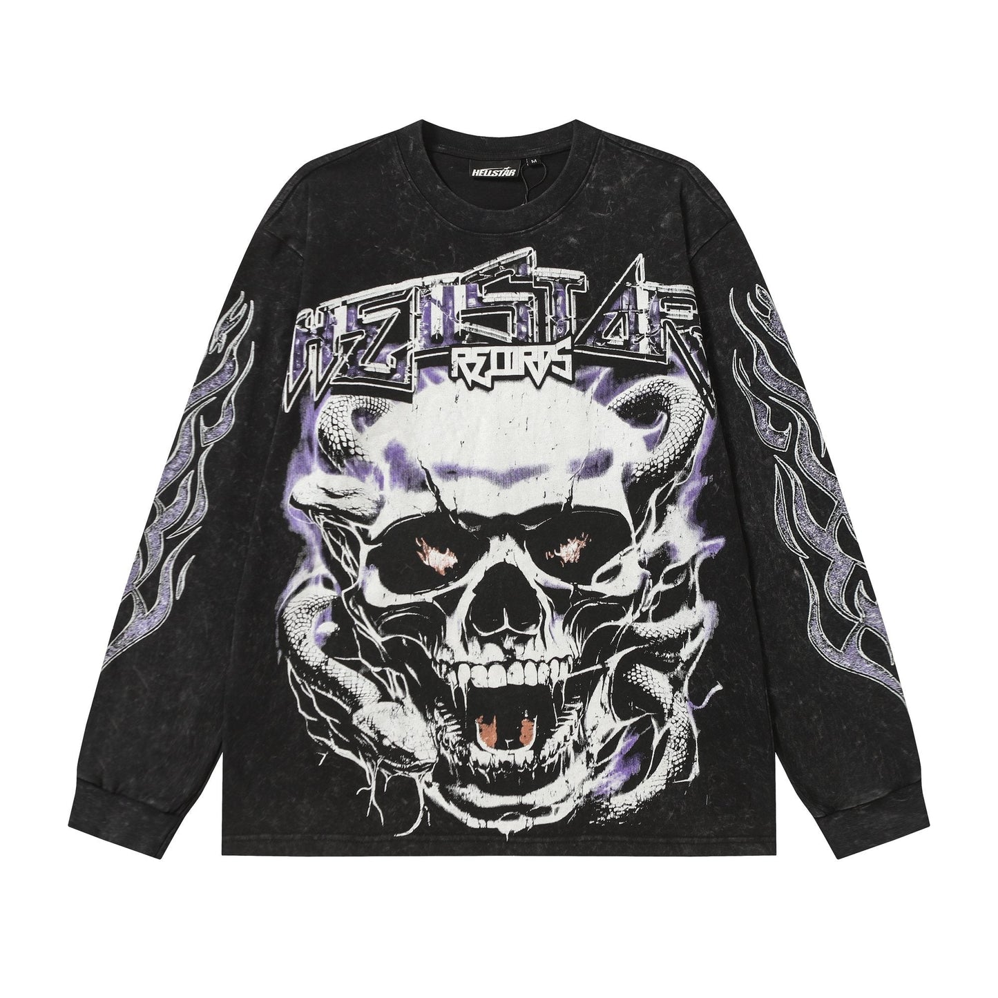 HS Skull & Flame Graphic Long-Sleeve T-Shirt ¡ª hero