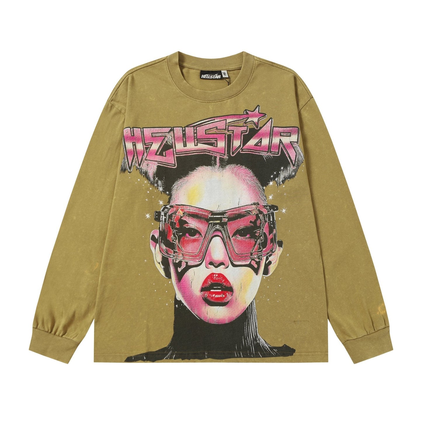 HS Face Graphic Long-Sleeve T-Shirt ¡ª front