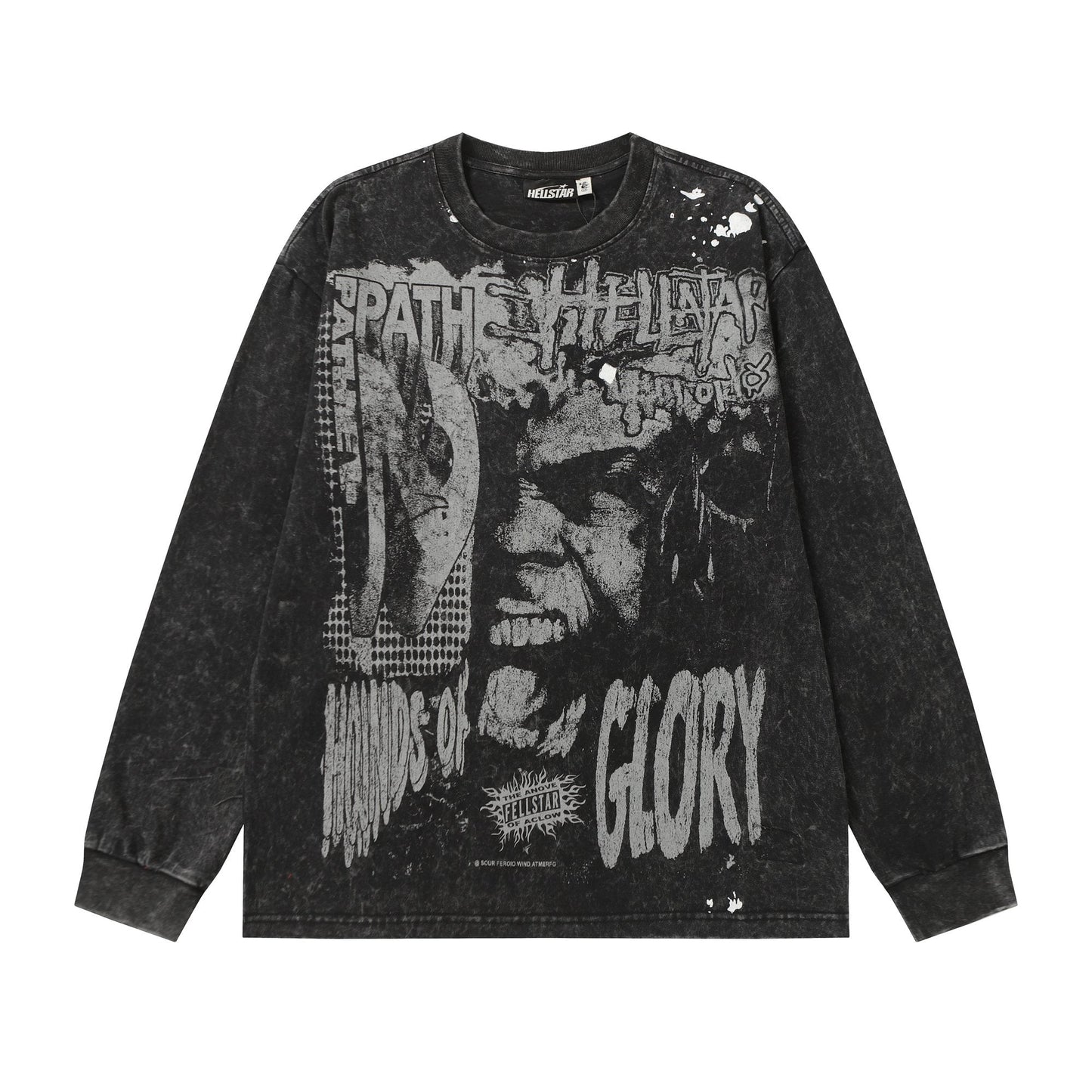 HS Acid Wash Graphic Long-Sleeve T-Shirt ¡ª hero