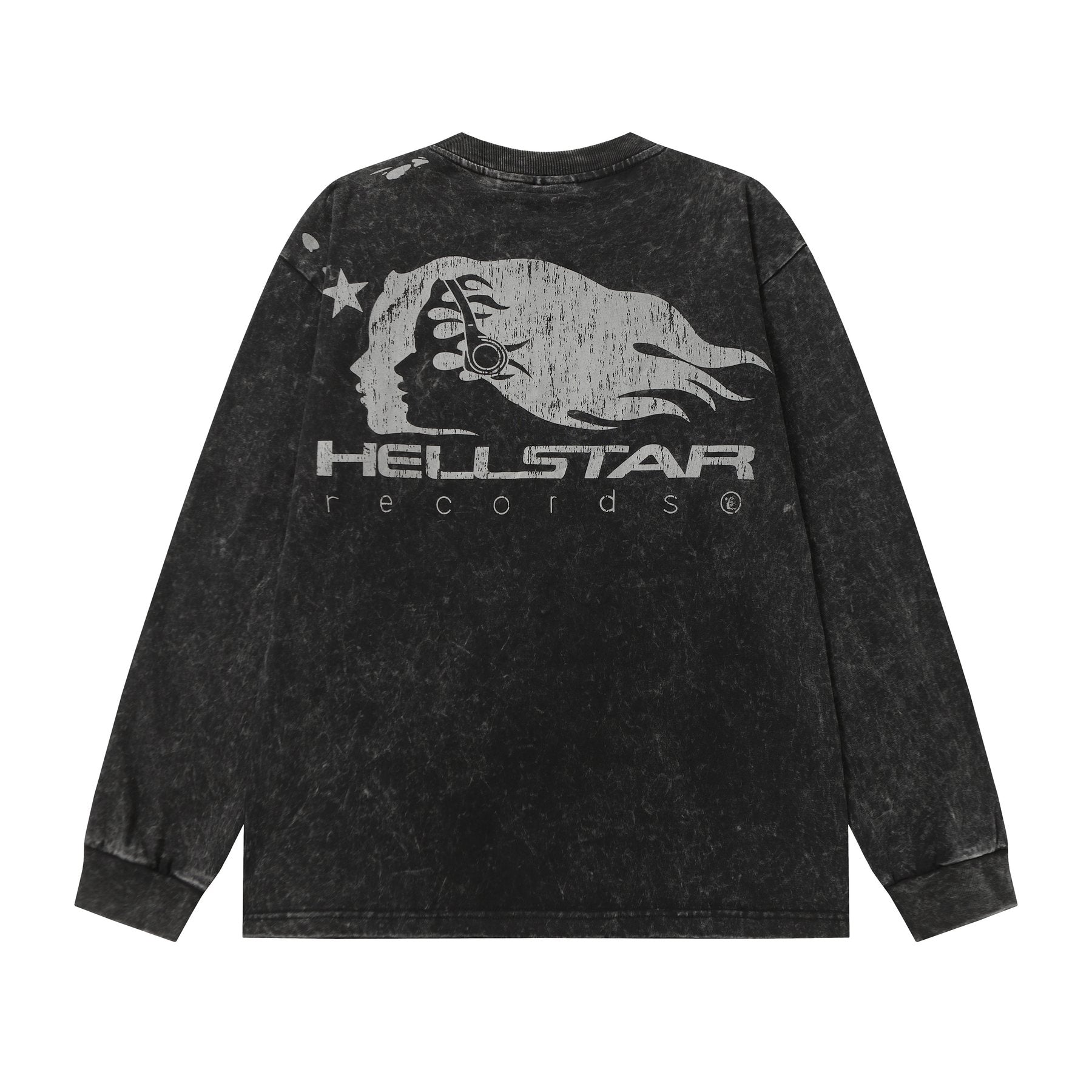 HS Acid Wash Graphic Long-Sleeve T-Shirt ¡ª back
