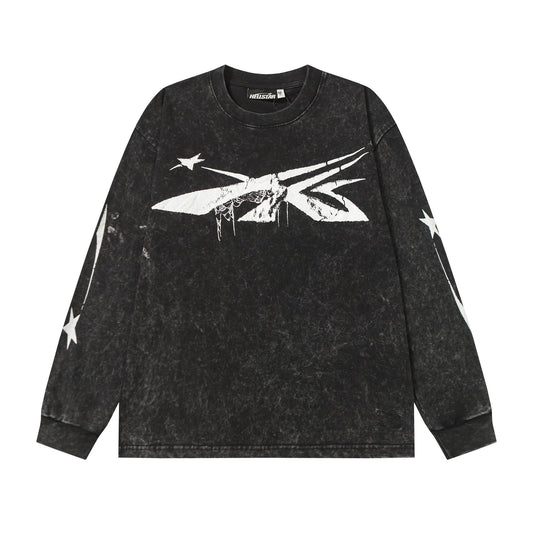 HS Aircraft Star Graphic Long-Sleeve T-Shirt ¡ª hero