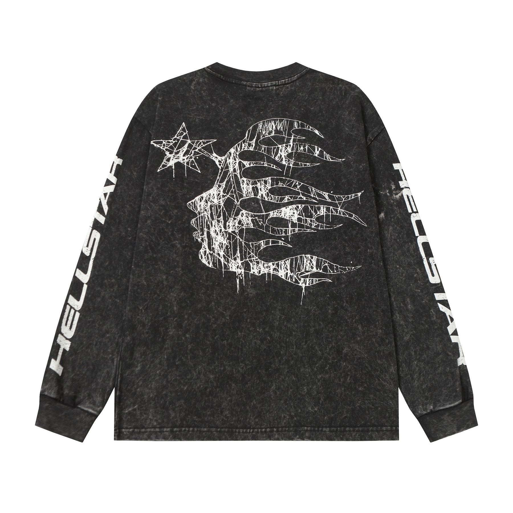 HS Aircraft Star Graphic Long-Sleeve T-Shirt ¡ª back