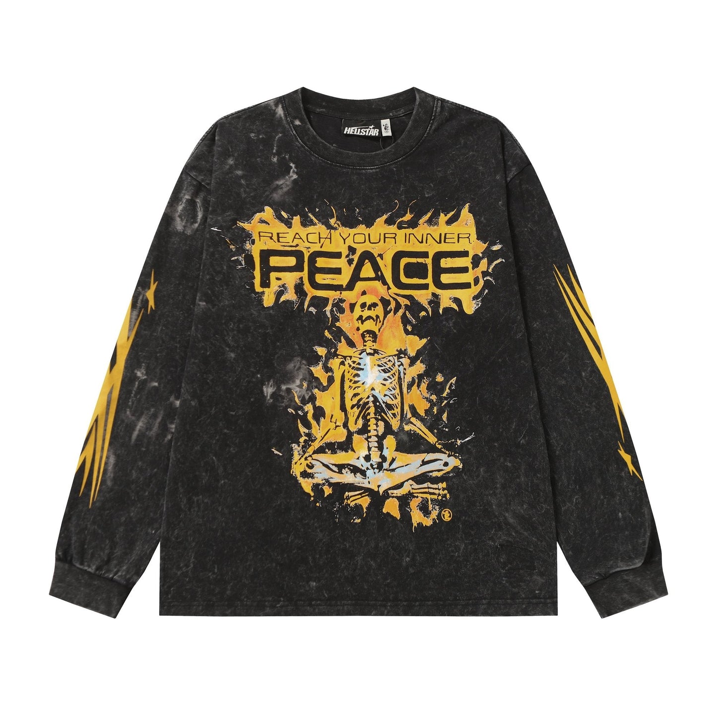 HS Washed Black Graphic Long-Sleeve T-Shirt ¡ª hero