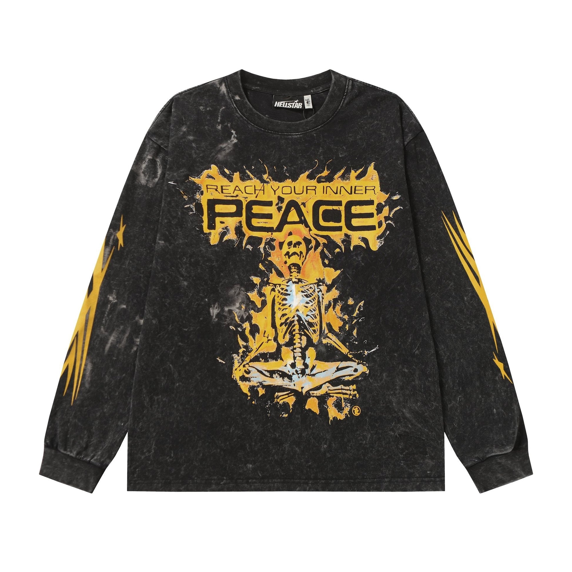 HS Washed Black Graphic Long-Sleeve T-Shirt ¡ª hero
