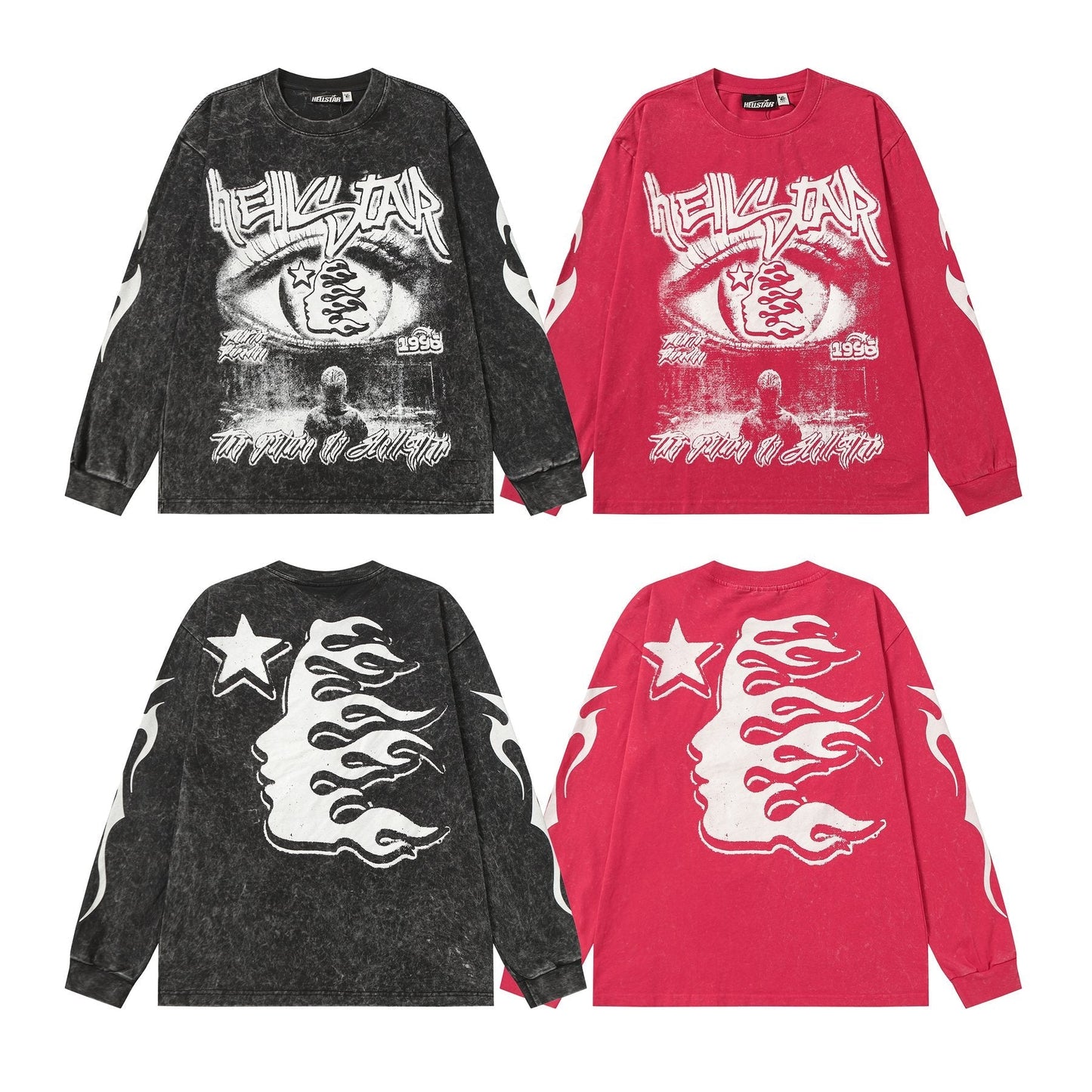 HS Eye & Flame Graphic Long-Sleeve T-Shirt ¡ª comparison