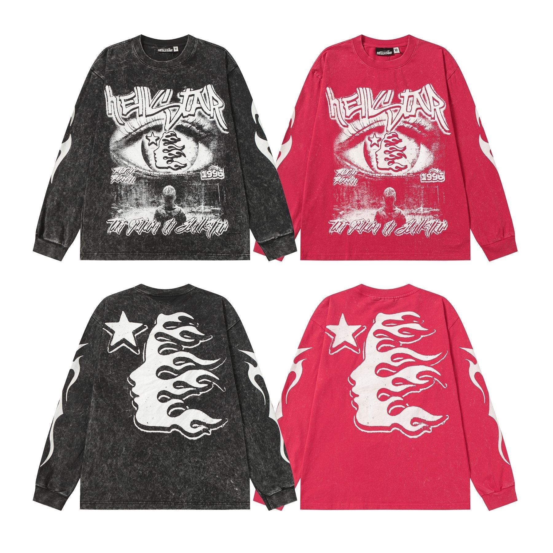 HS Eye & Flame Graphic Long-Sleeve T-Shirt ¡ª comparison