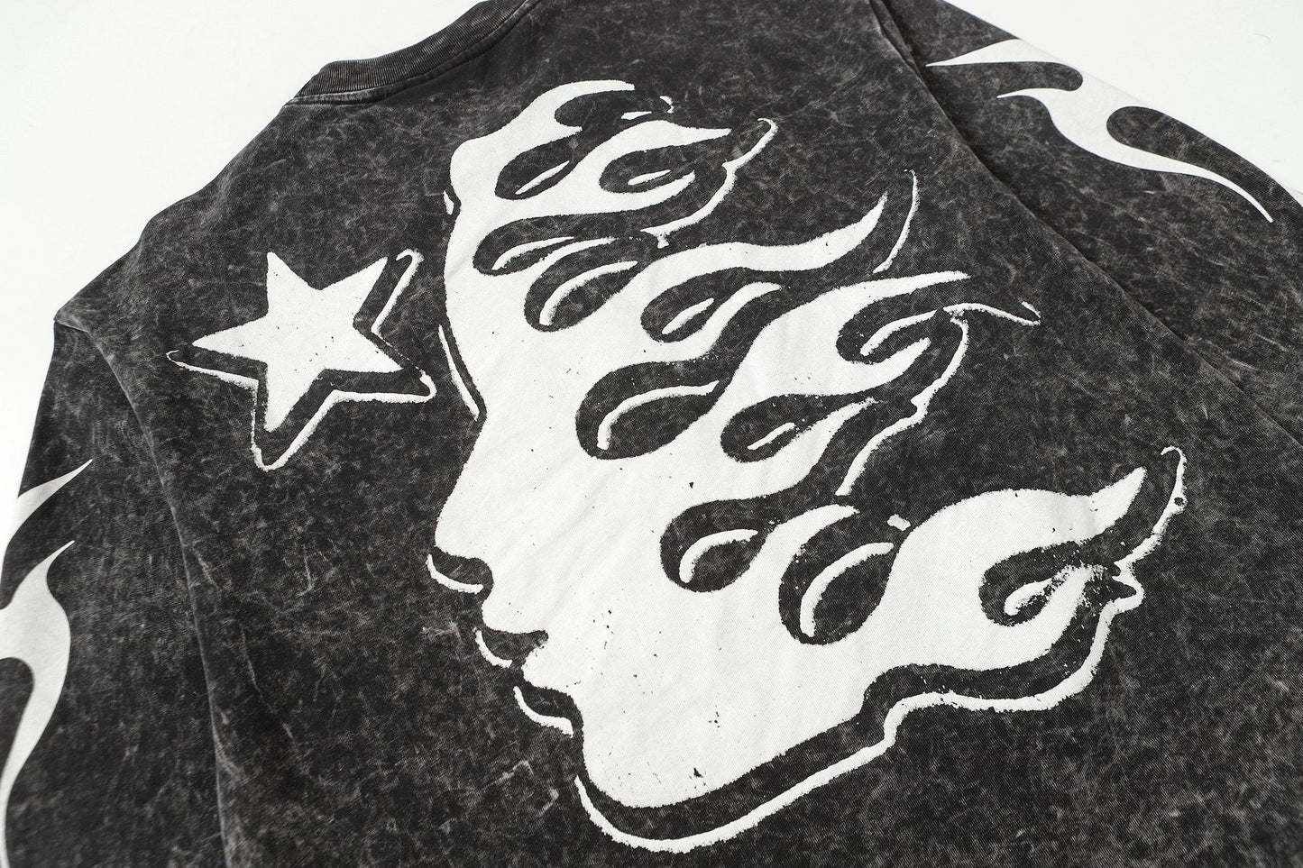 HS Eye & Flame Graphic Long-Sleeve T-Shirt ¡ª detail