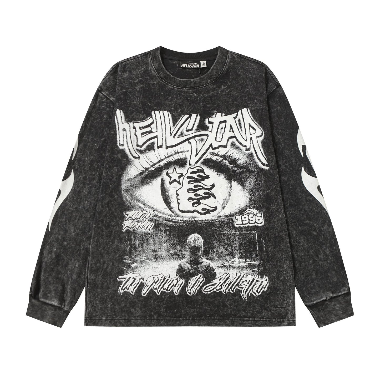 HS Eye & Flame Graphic Long-Sleeve T-Shirt ¡ª front
