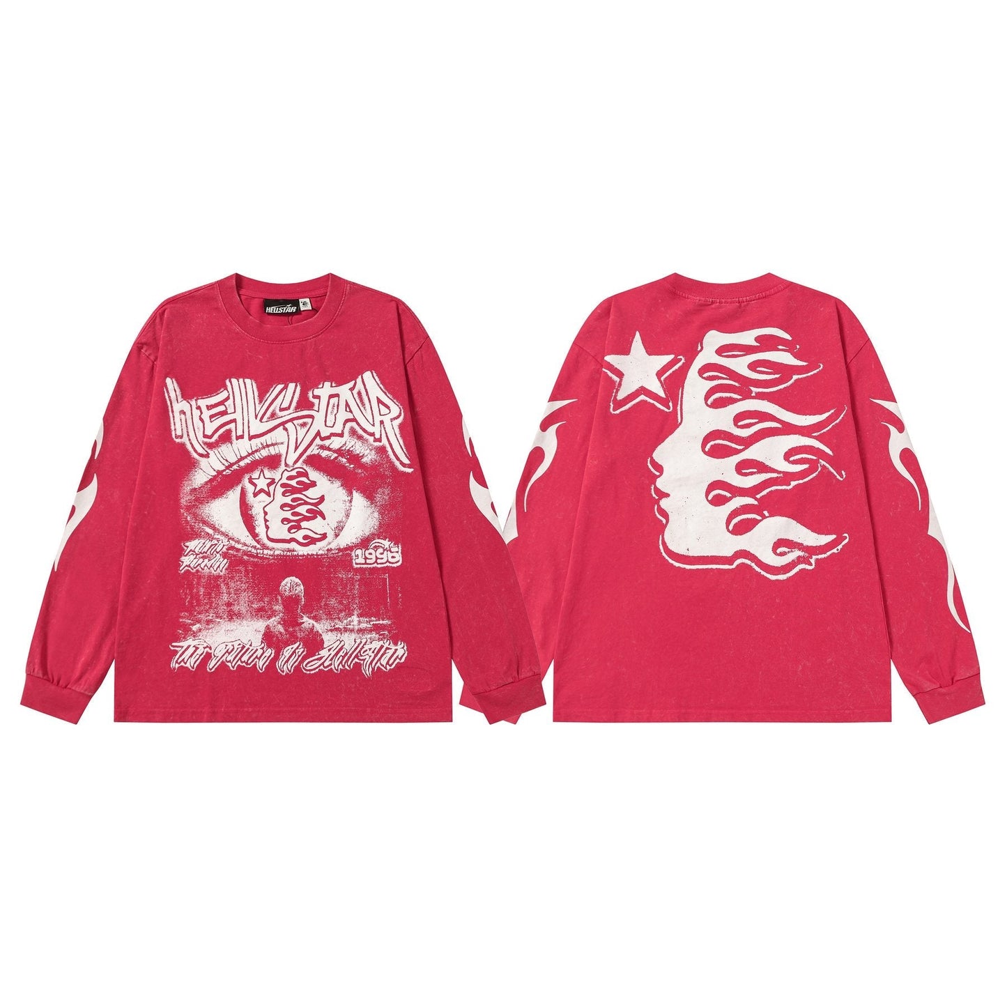 HS Eye & Flame Graphic Long-Sleeve T-Shirt ¡ª front