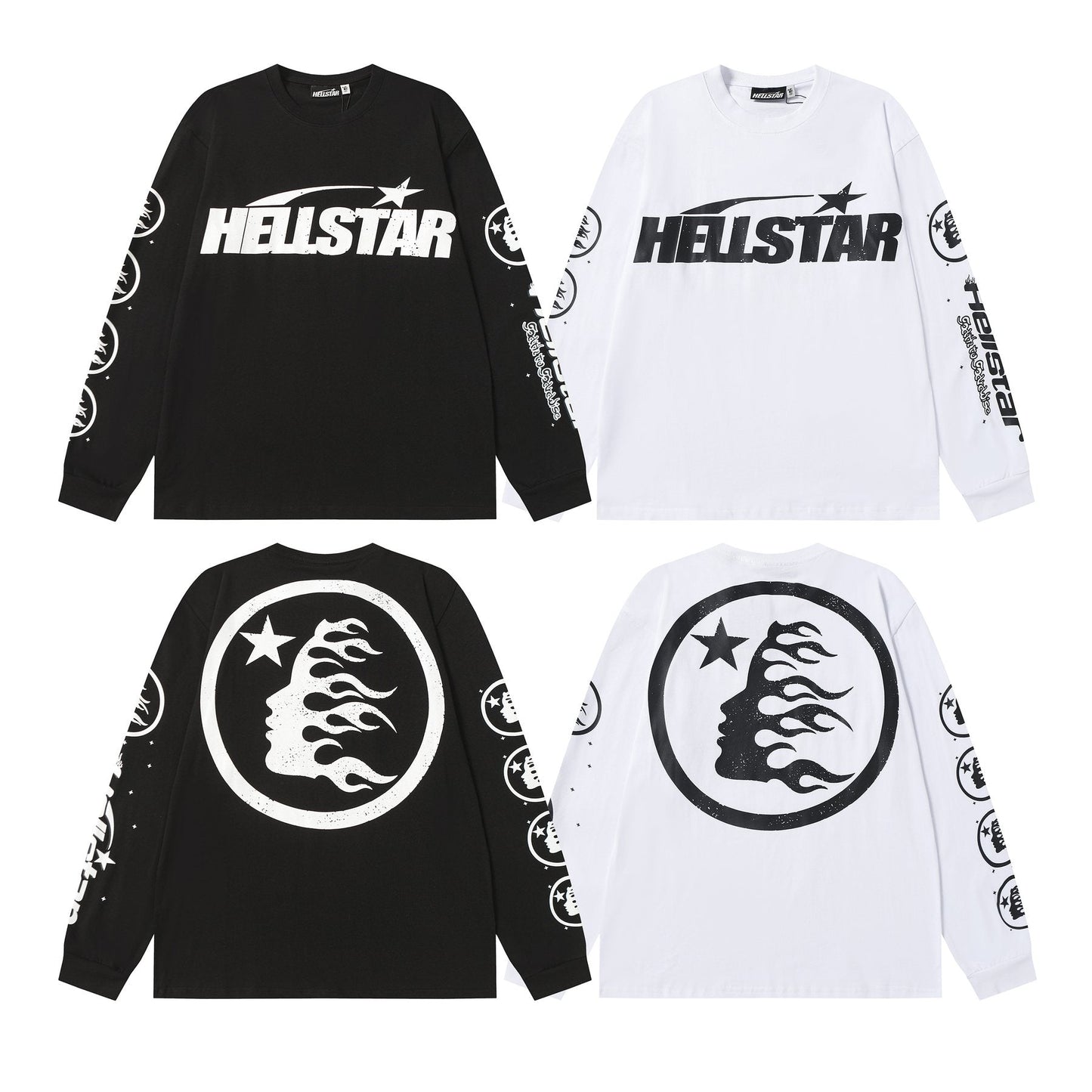 HS Flaming Head Graphic Long-Sleeve T-Shirt ¡ª comparison