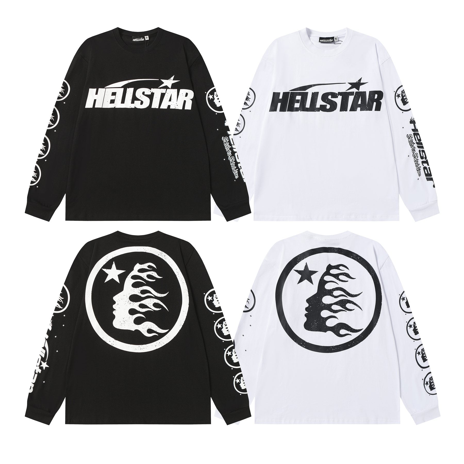HS Flaming Head Graphic Long-Sleeve T-Shirt ¡ª comparison