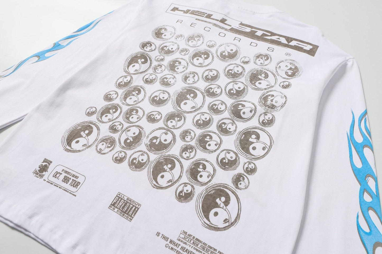 HS Flame Turntable Graphic Long-Sleeve T-Shirt ¡ª detail