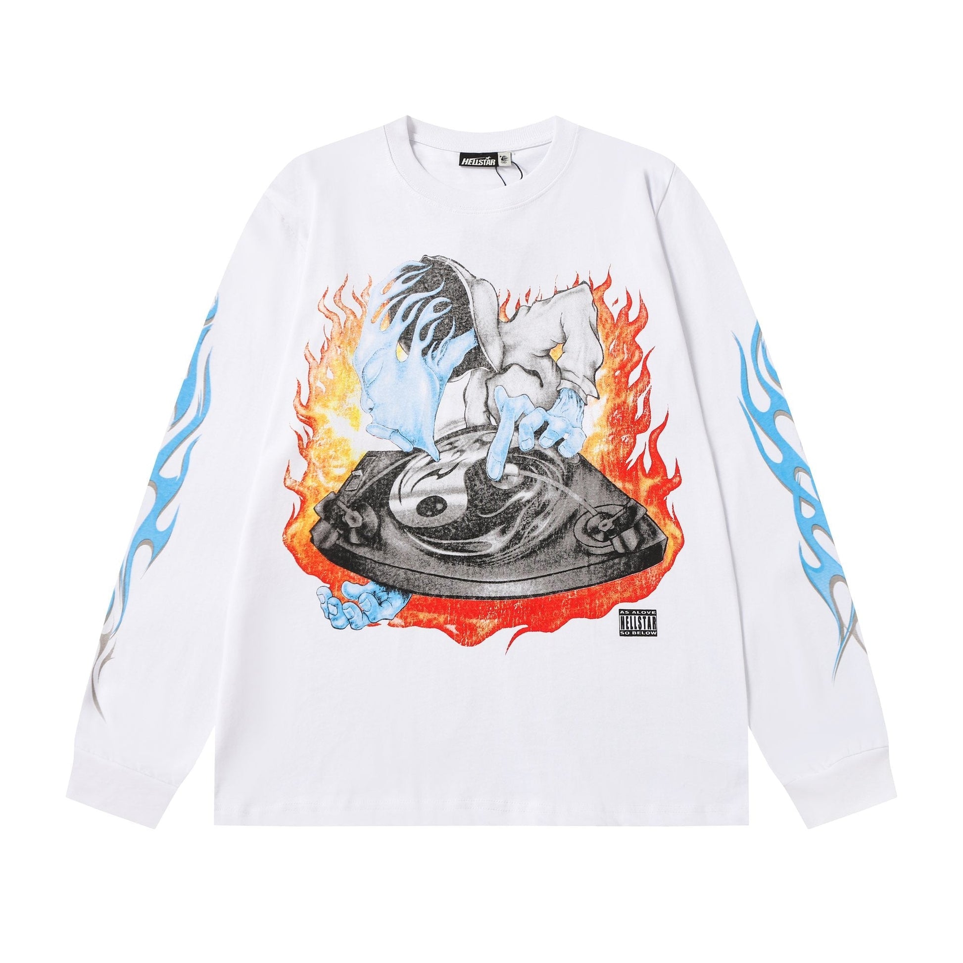 HS Flame Turntable Graphic Long-Sleeve T-Shirt ¡ª hero