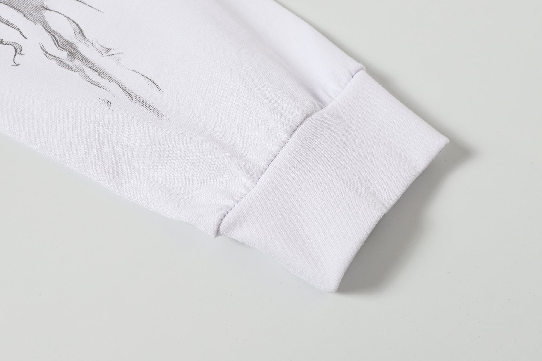 HS White Graphic Long-Sleeve T-Shirt ¡ª detail