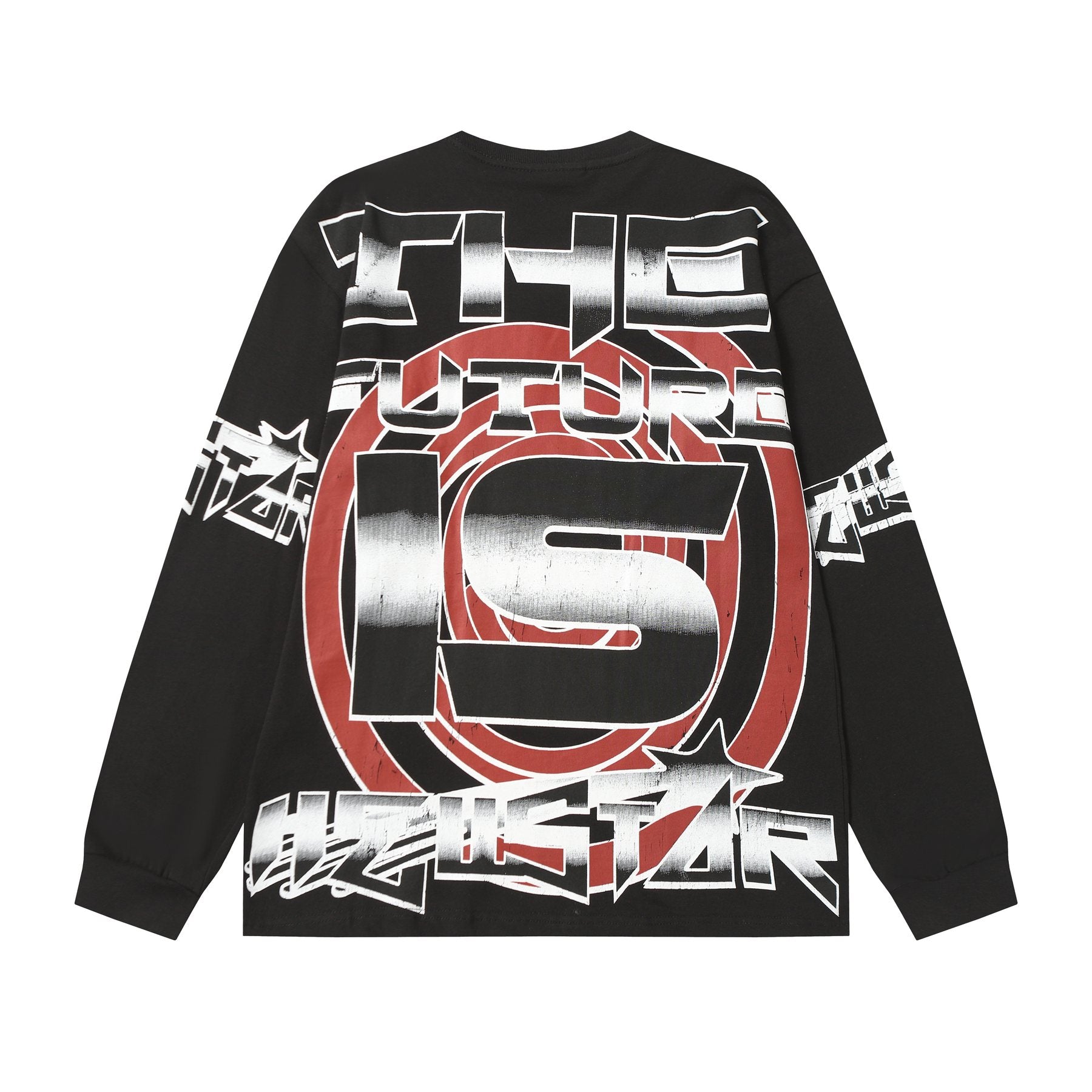 HS Black Graphic Long-Sleeve T-Shirt ¡ª back
