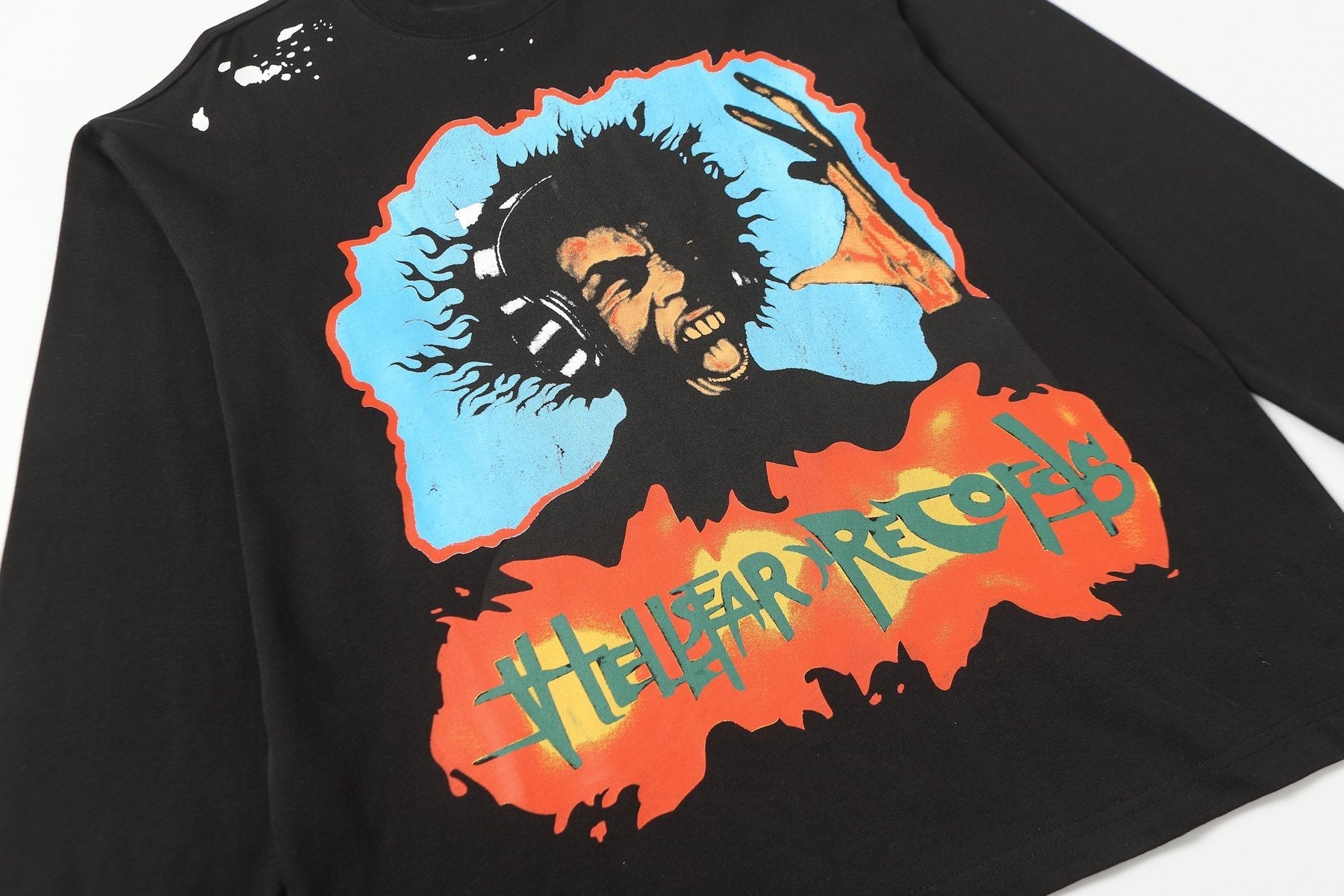 HS Records Graphic Long-Sleeve T-Shirt ¡ª detail
