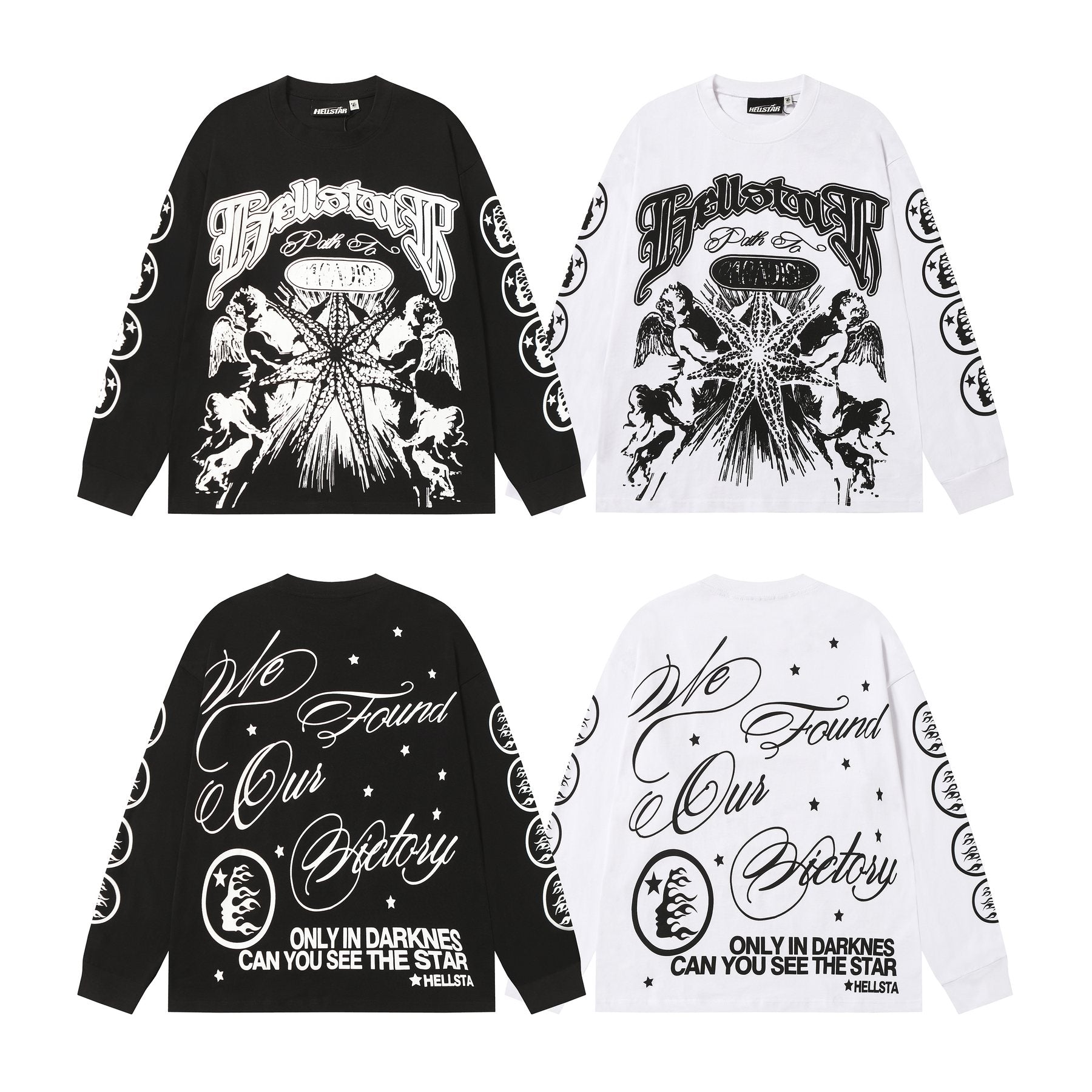 HS Angel Starburst Long-Sleeve T-Shirt ¡ª comparison