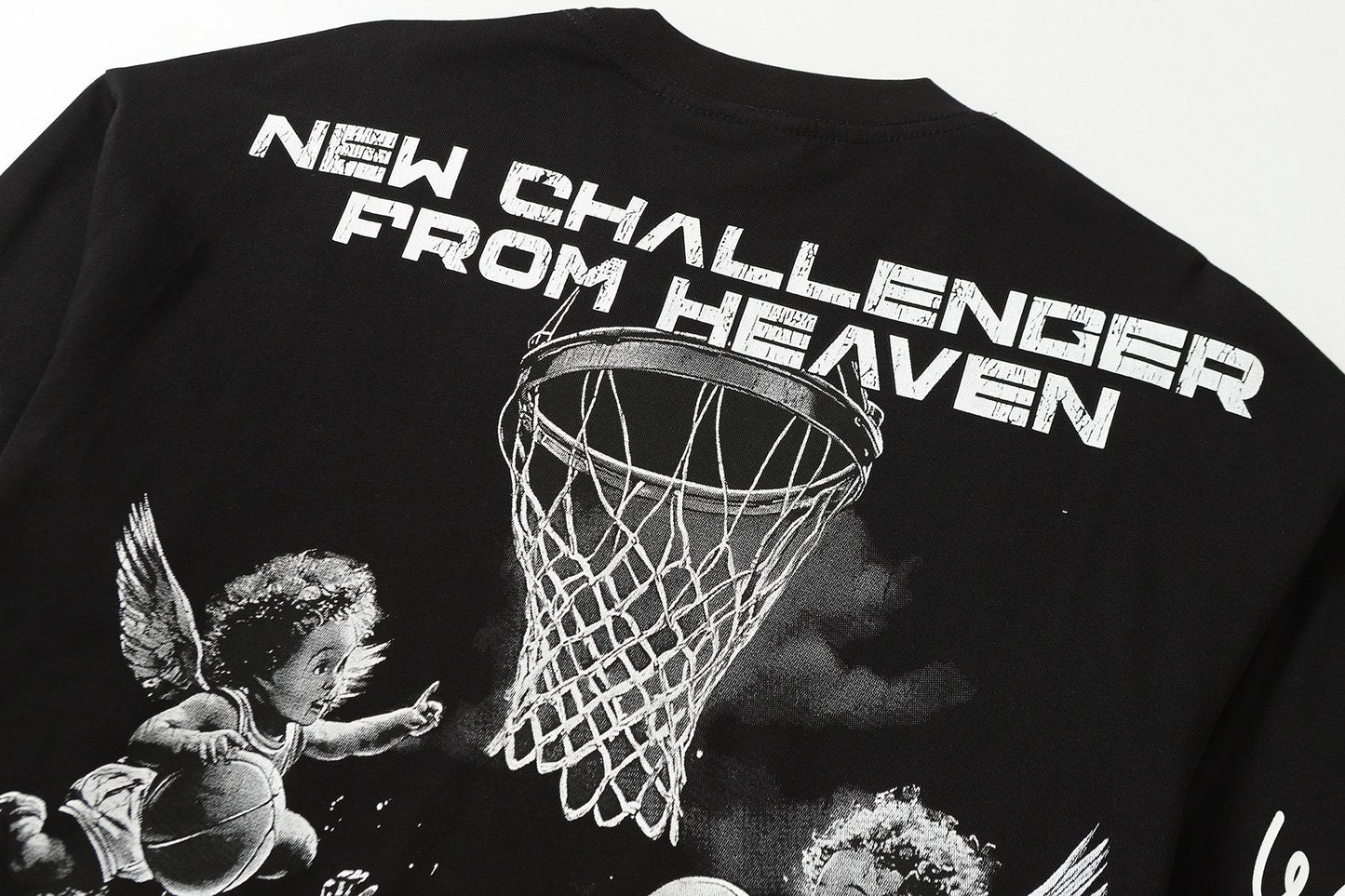 HS Angel Basketball Graphic Long-Sleeve T-Shirt ¡ª detail