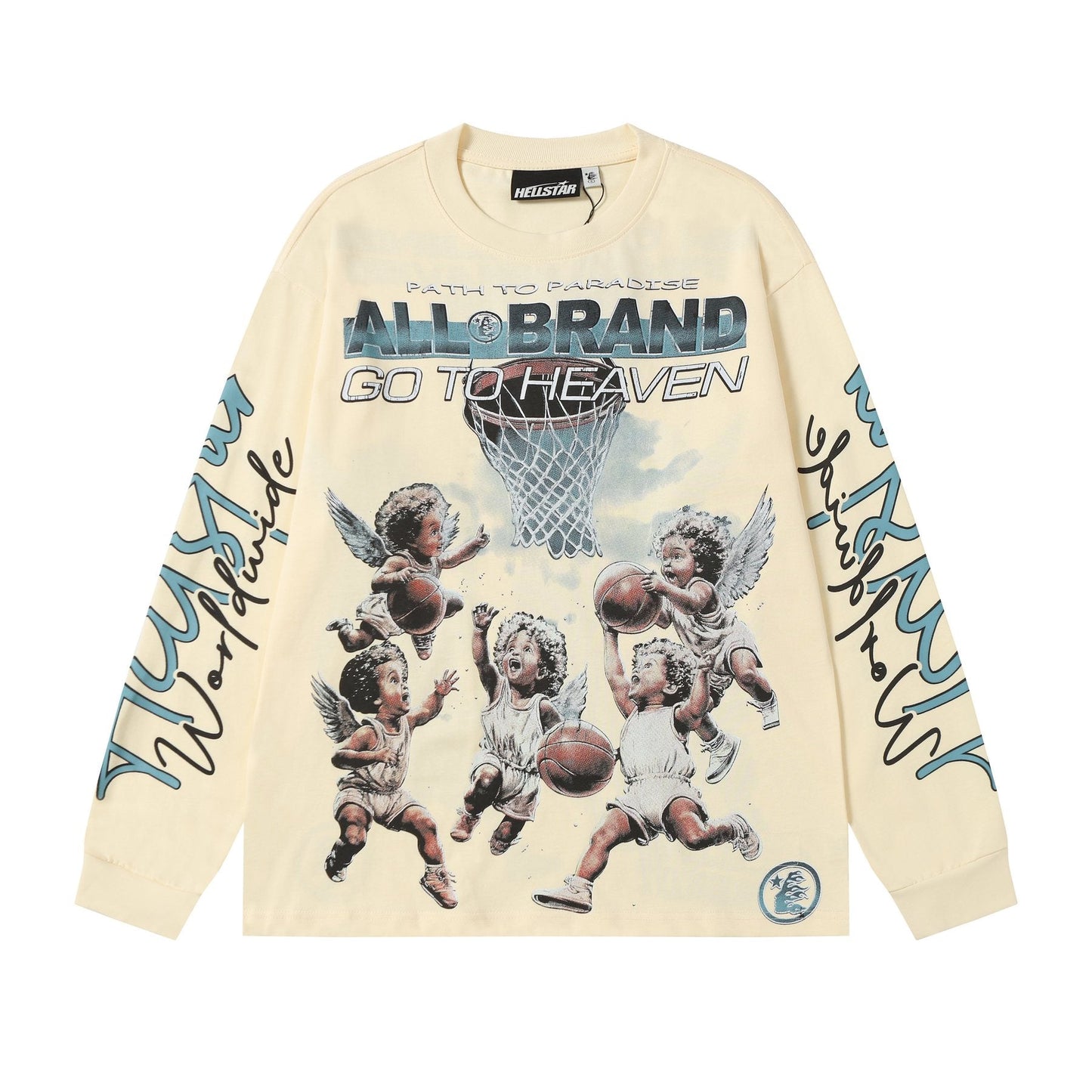 HS Angel Basketball Graphic Long-Sleeve T-Shirt ¡ª front