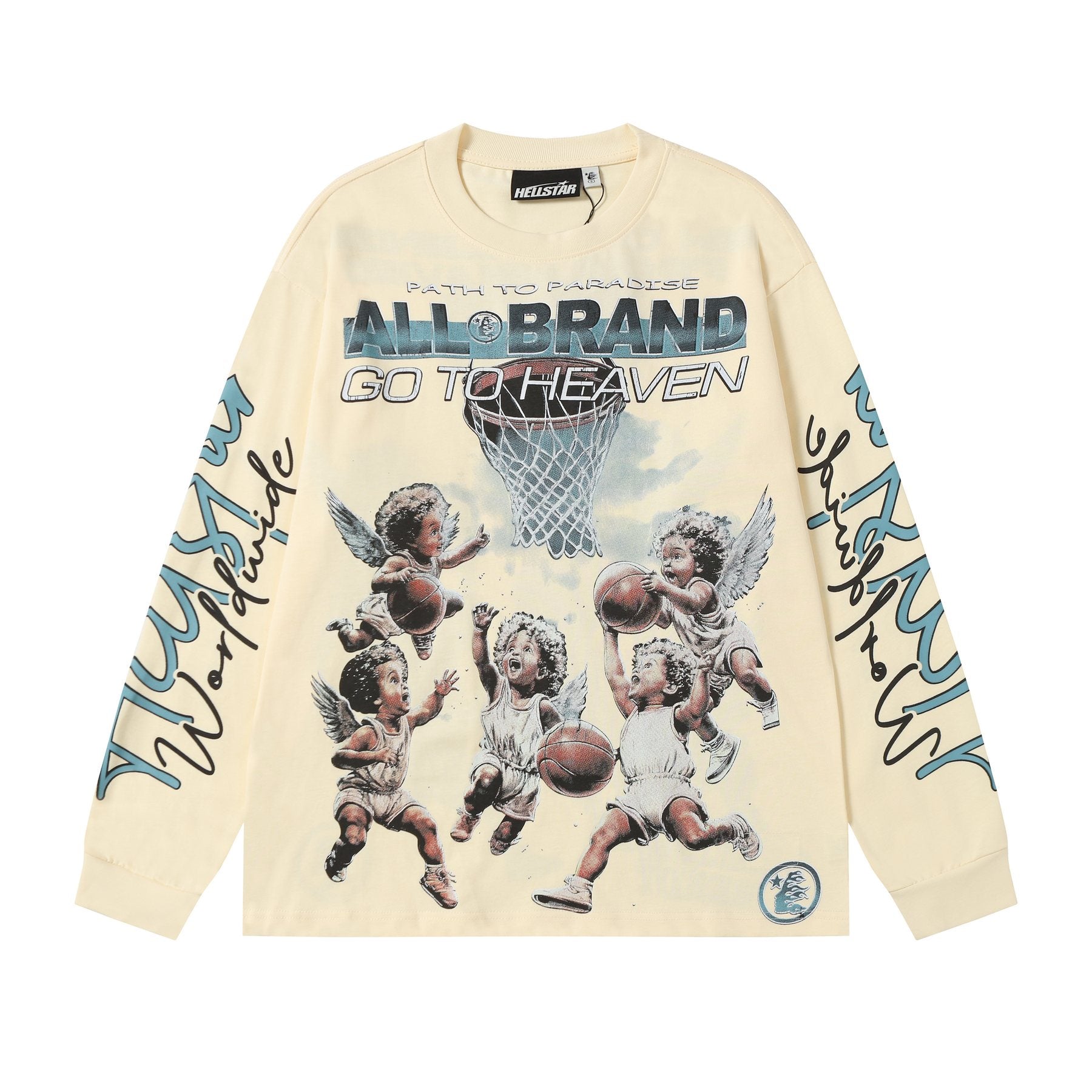 HS Angel Basketball Graphic Long-Sleeve T-Shirt ¡ª front