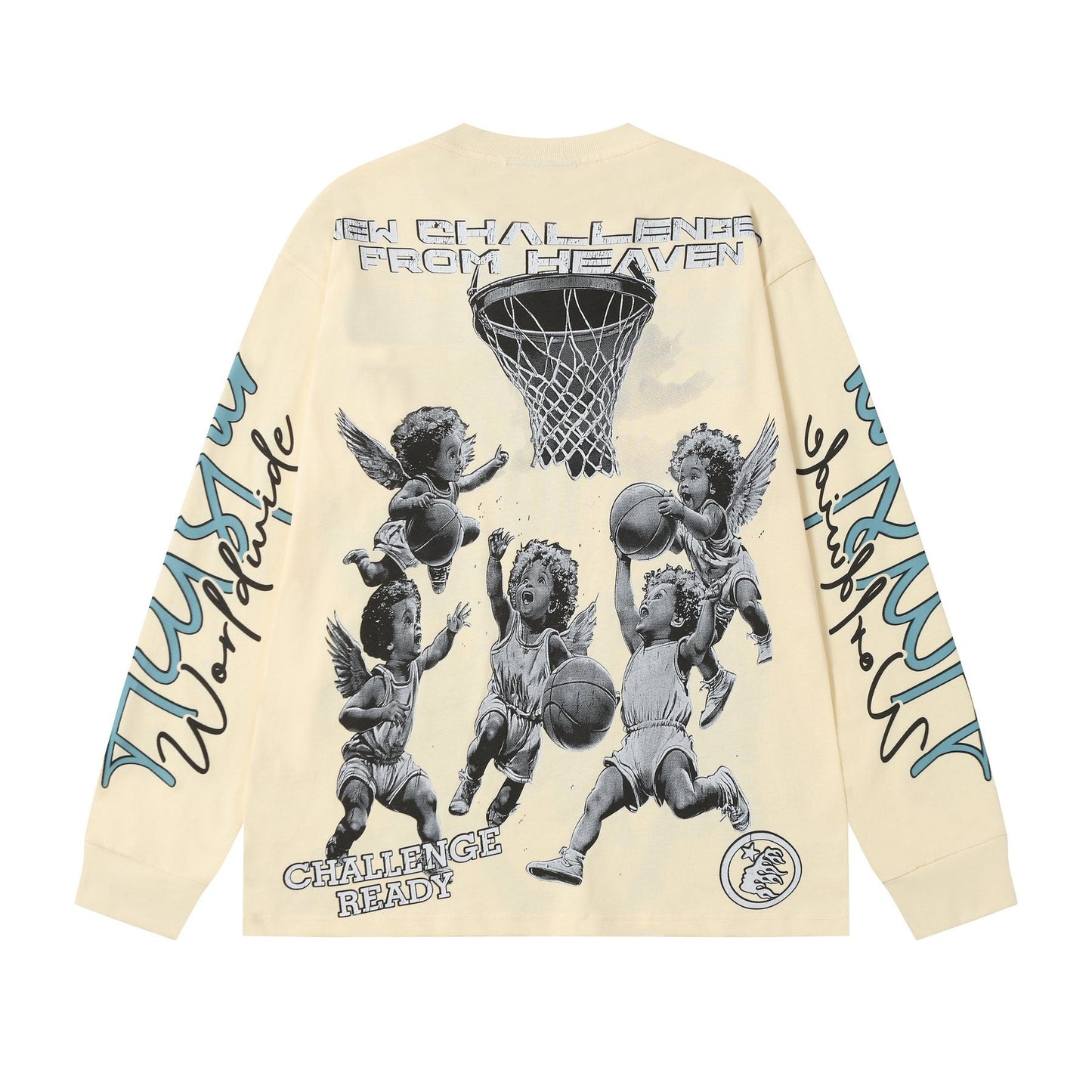 HS Angel Basketball Graphic Long-Sleeve T-Shirt ¡ª back