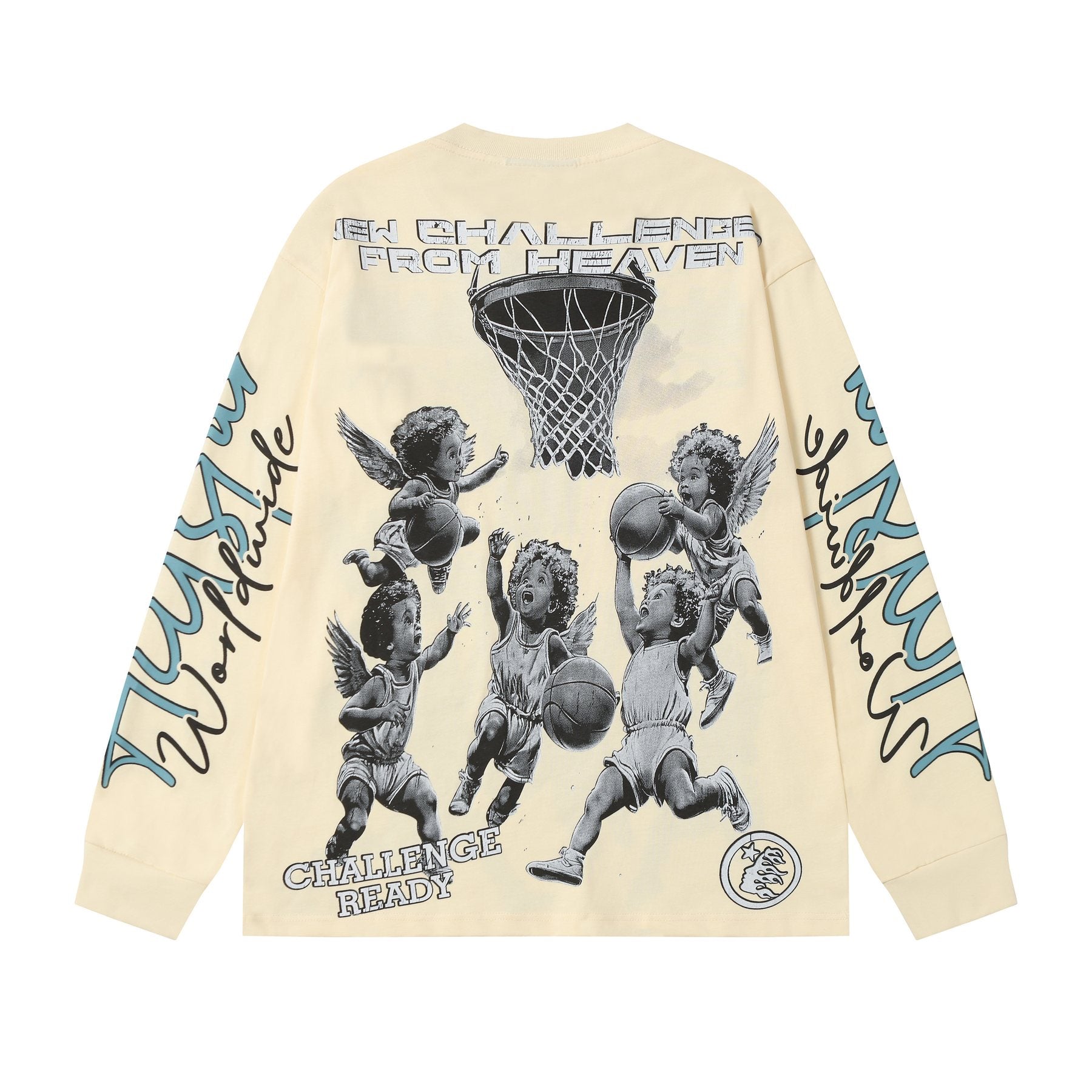 HS Angel Basketball Graphic Long-Sleeve T-Shirt ¡ª back