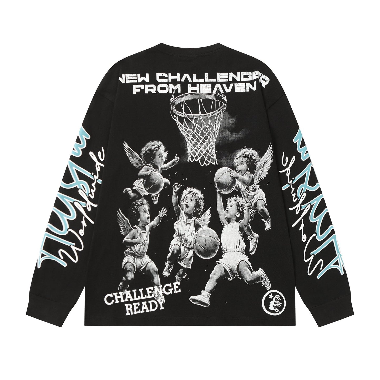 HS Angel Basketball Graphic Long-Sleeve T-Shirt ¡ª back