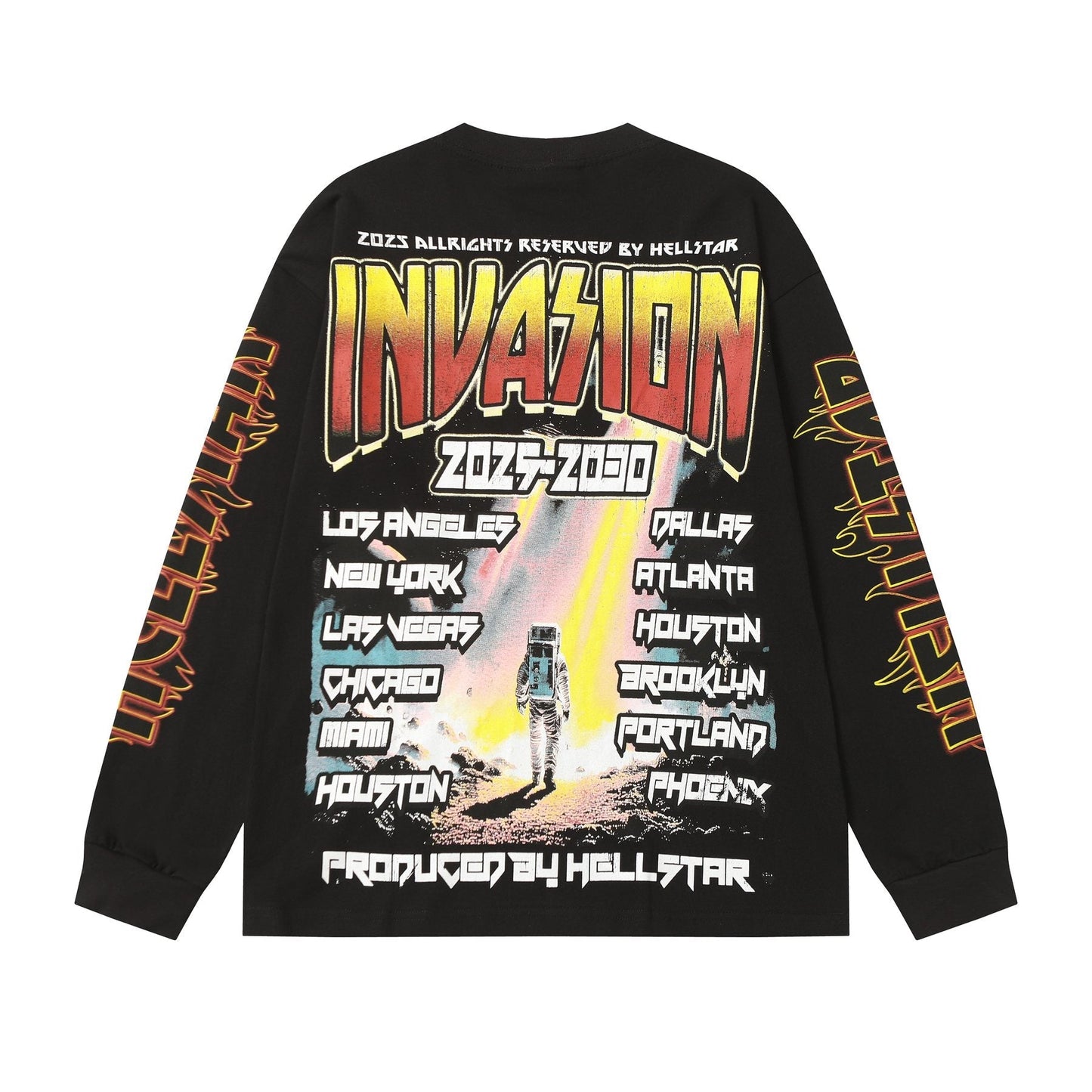 HS UFO Astronaut Graphic Long-Sleeve T-Shirt ¡ª back