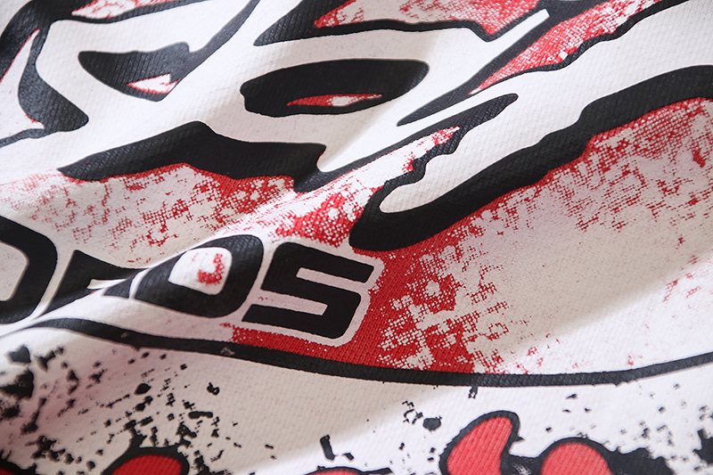 HS Flame Graphic Washed Hoodie ¡ª detail
