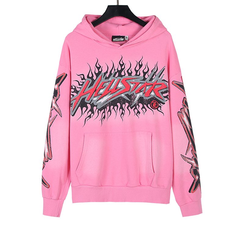 HS Pink Flame Graphic Hoodie ¡ª front