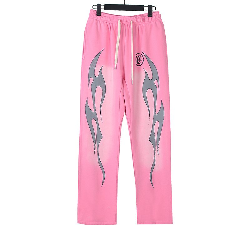 HS Flame Graphic Sweatpants - Pink ¡ª hero